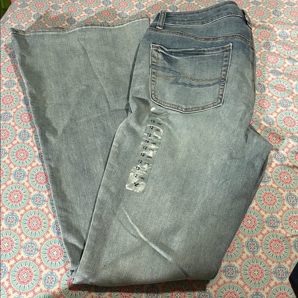 American Eagle High Rise Artist Flare jeans 12 Long